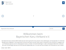 Tablet Screenshot of kanu-bayern.de